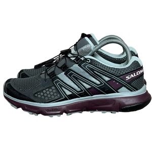 Salomon Womens XR Mission 1 405149 Gray Hiking Shoes Sneakers Size 9 LIKE NEW